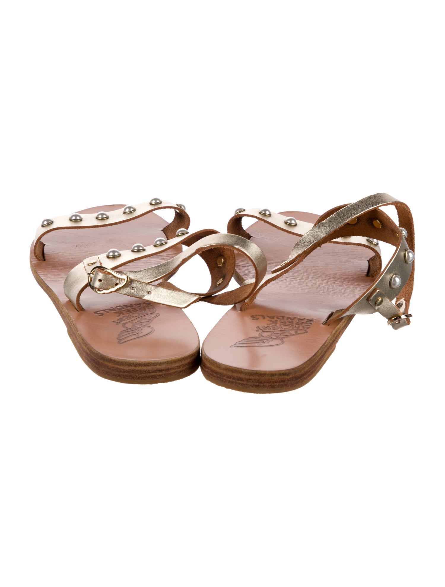 Ancient Greek Sandals Leather Slingback Sandals